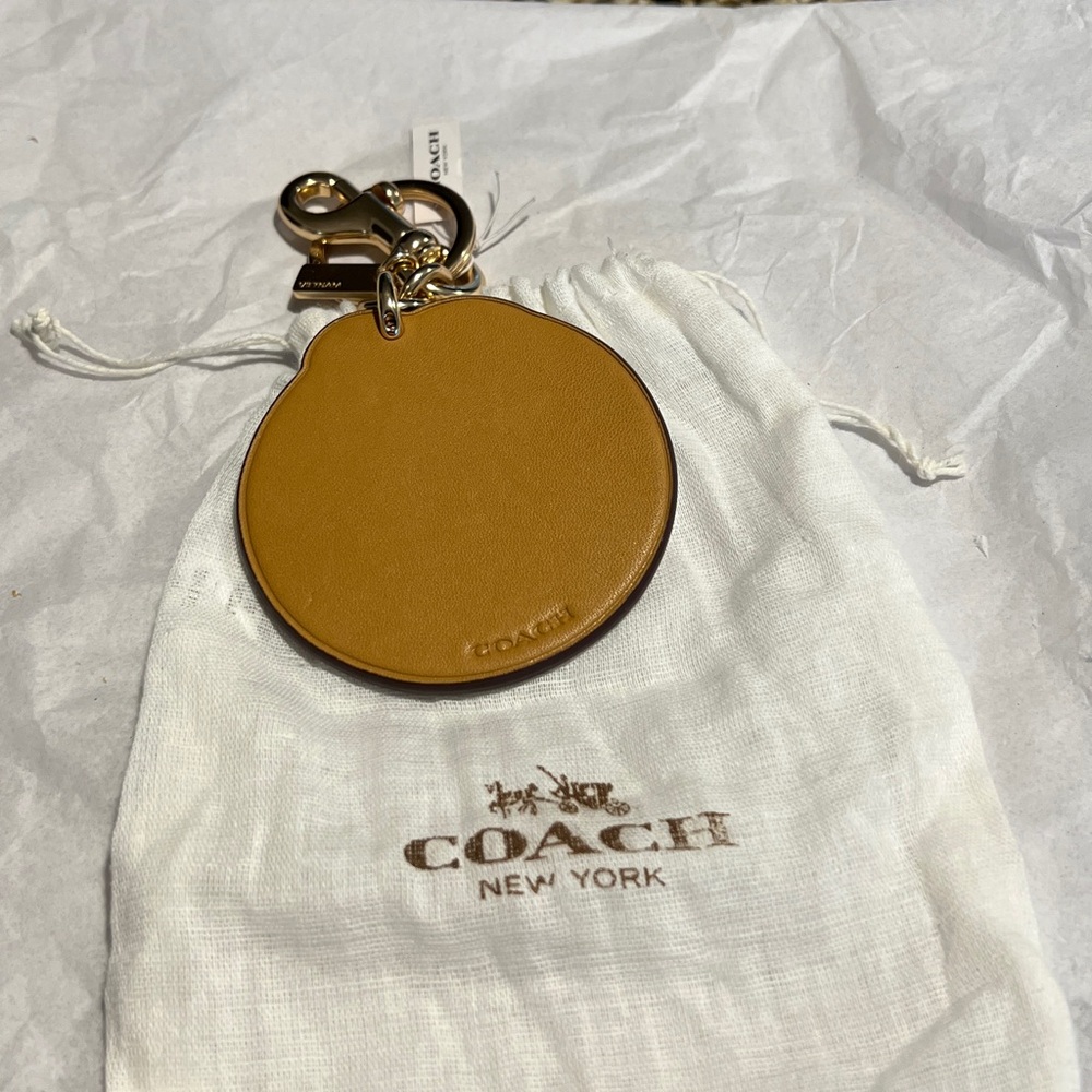Coach California Palm Tree Keychain with Gold Accents. NEW! - Picture 2 of 3